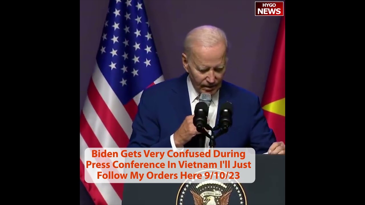 Biden Gets Very Confused During Press Conference In Vietnam I’ll Just Follow My Orders Here