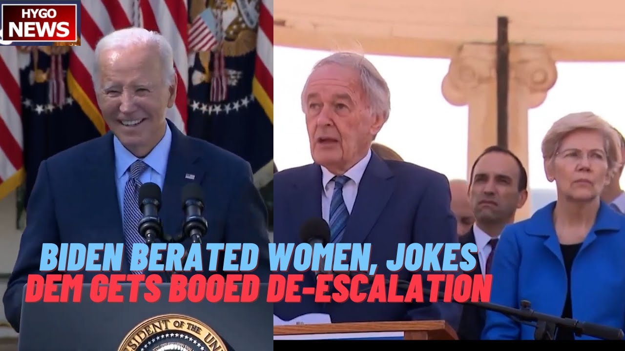 Biden Berated Women in Front Row at Rose Garden, Jokes Junk Fees; Markey Gets Booed De-Escalation