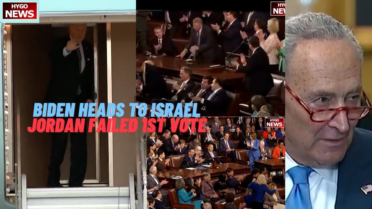 Biden heads to Israel, Jim Jordan failed first vote, Schumer Not Talk Dem Sen Menendez