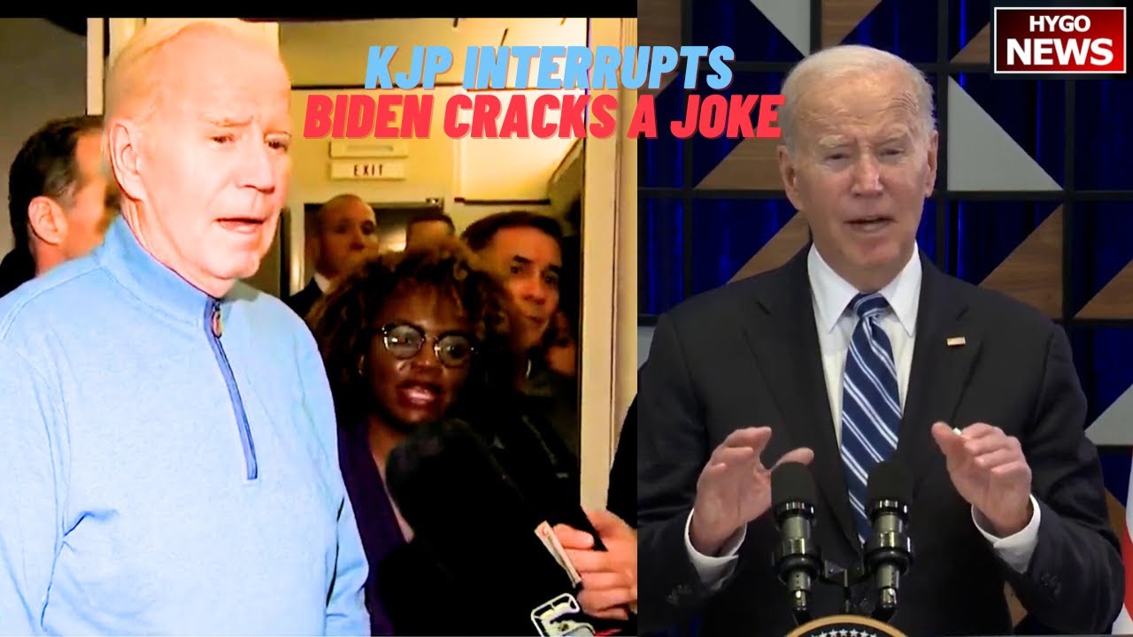 KJP Interrupts Biden As He Answers Question; Biden Cracks A Joke Aid To Gaza, Biden Gaffes