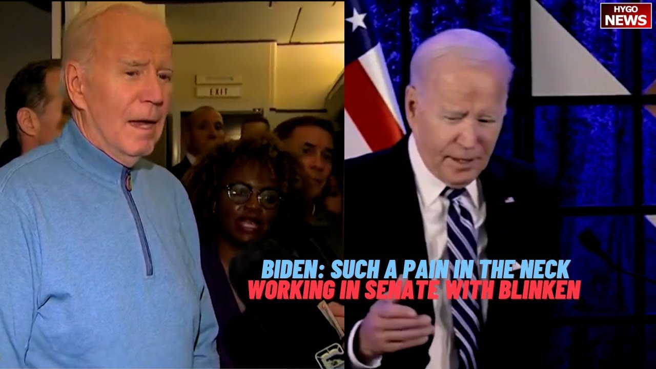 Biden To Reporters: “Such A Pain In The Neck”; “Working In The Senate” With Blinken Sec. Of State