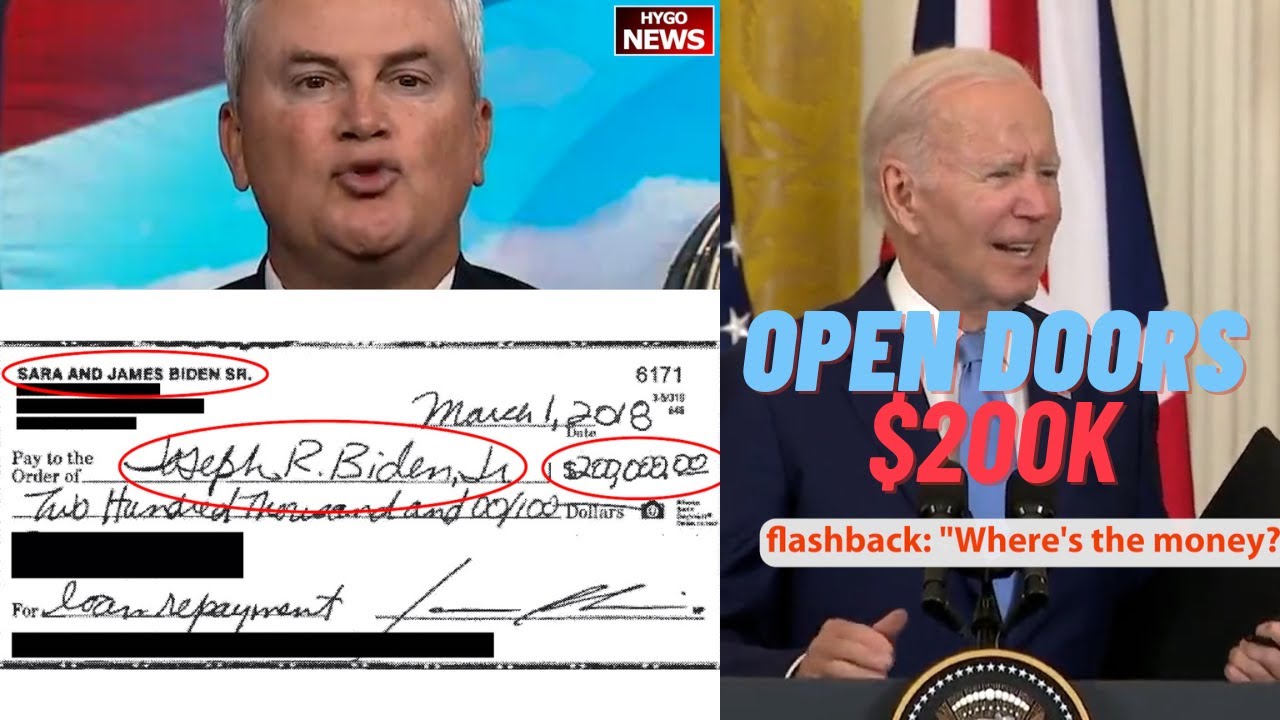 Republicans unveiled $200K check to Biden in 2018 name Biden could “open doors”