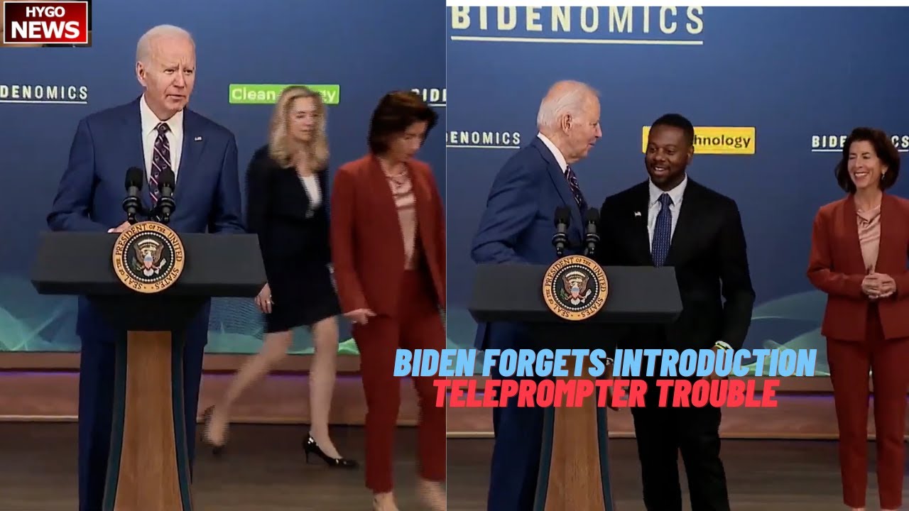 Biden On Stage Forgets Introduction: I Forgot, Mark. I Went Straight To Podium, Teleprompter Trouble