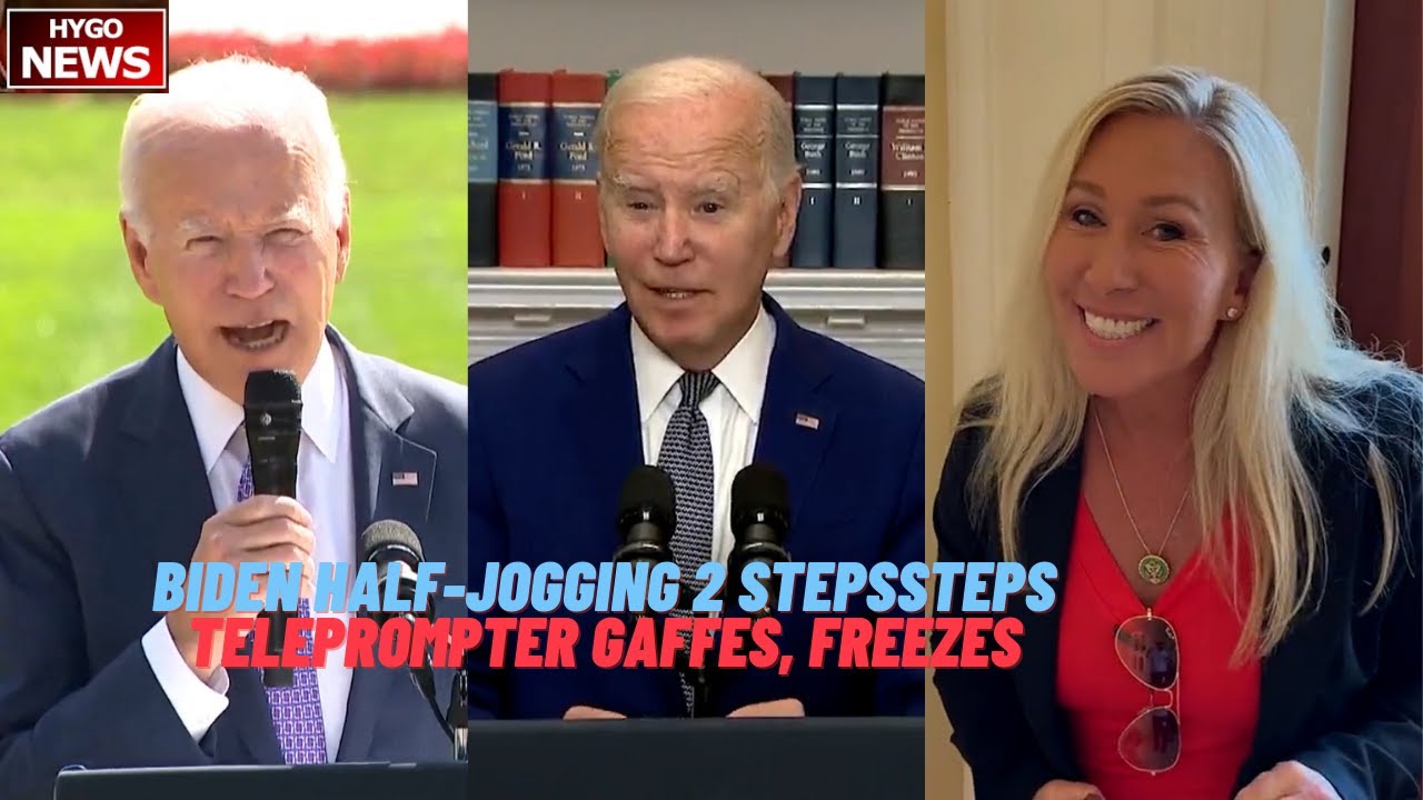 Biden Demonstrates Vigor By Half-Jogging Two Steps; Teleprompter Gaffes, Freezes For 10 Seconds