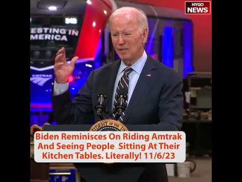 Biden Very Confused, Again Gets Lost, don’t jump, Tells twice Amtrak Conductor Million Miles story