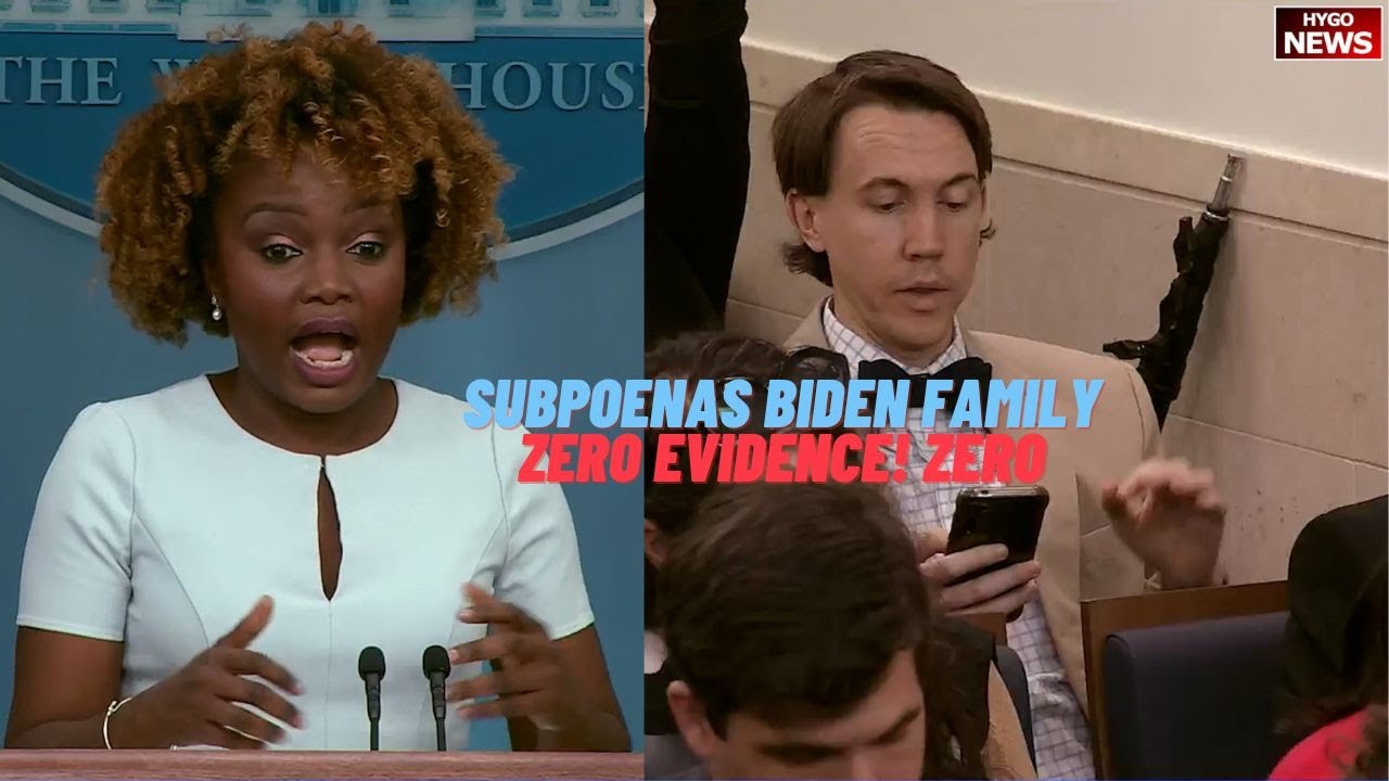 KJP on House Oversight Subpoenas Biden Family, Zero evidence! Walks Away; Secure Border Day 1, Day 1