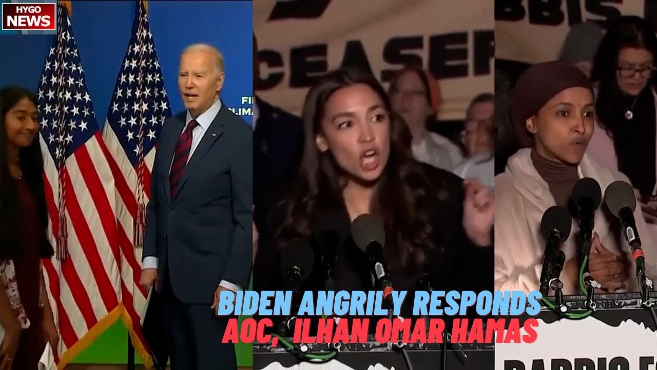 Biden Angrily Responds To Reporter For Hamas; Dem Cori Bush, AOC, Ilhan Omar on Israel & Hamas