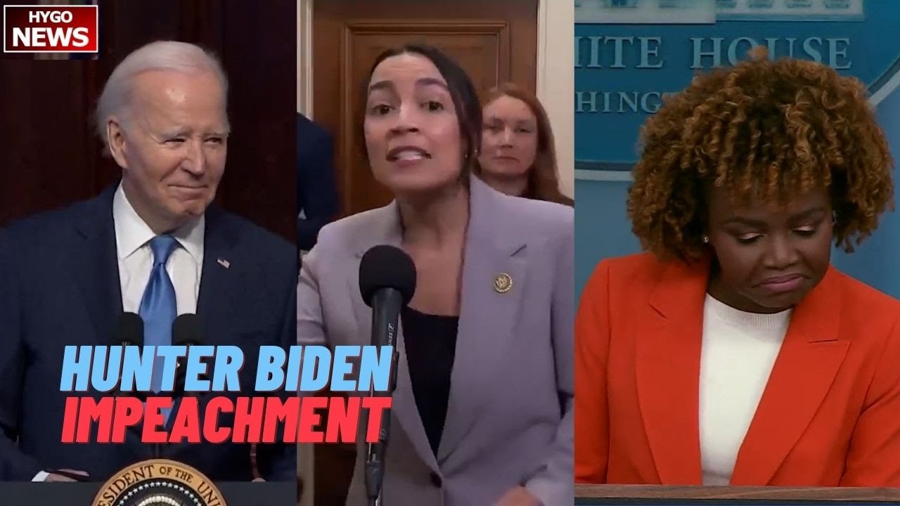 Biden “gonna ask press to step out” not answer Hunter, Impeachment; AOC: Not A Single Witness