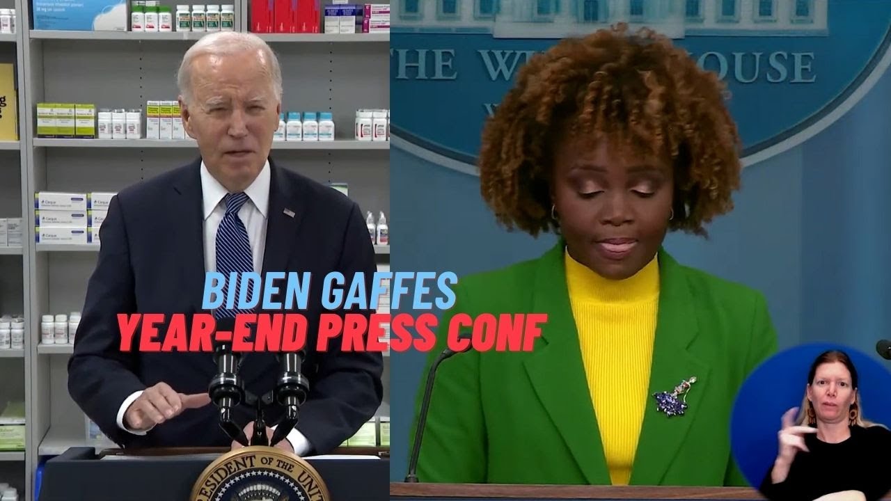 Biden Stumbles Over Pre-Written Remarks Reading From Teleprompter, Slurring; Year-End Press Conf