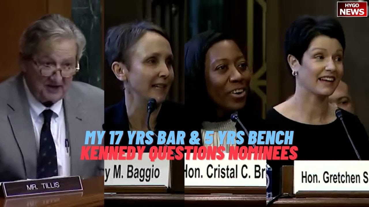 Nominee: my 17 years bar & 5 years on bench, I have not had occasion … Kennedy questions Nominees