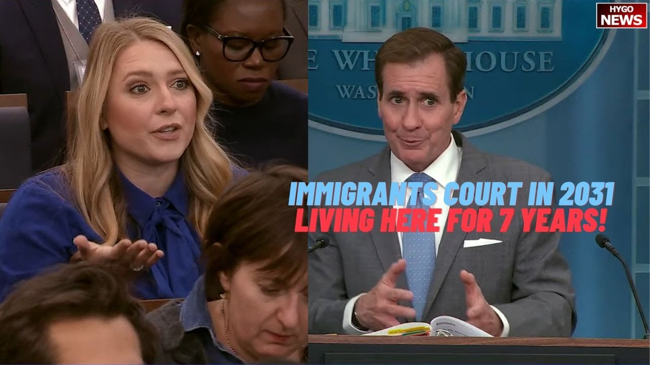 Biden Spox Dodges On Immigrants To Appear In Court In 2031, living here for seven years!