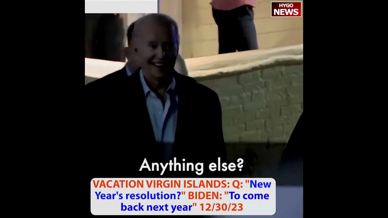 Biden biggest New Year’s resolution: come back next year; Biden Approval: Lowest Poll For Incumbent