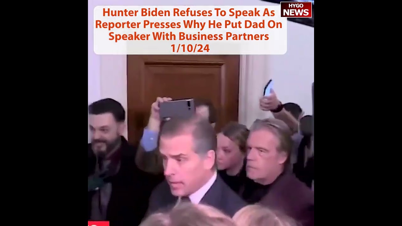 Hunter Biden Storms Out Of Hearing; Sits In Audience And Scowls, Refuses To Speak to Reporter