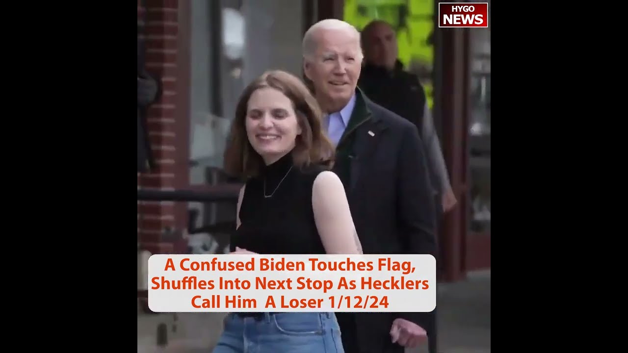 Confused Biden Malfunctions, Touches Flag, Loses Train Of Thought, Shuffles