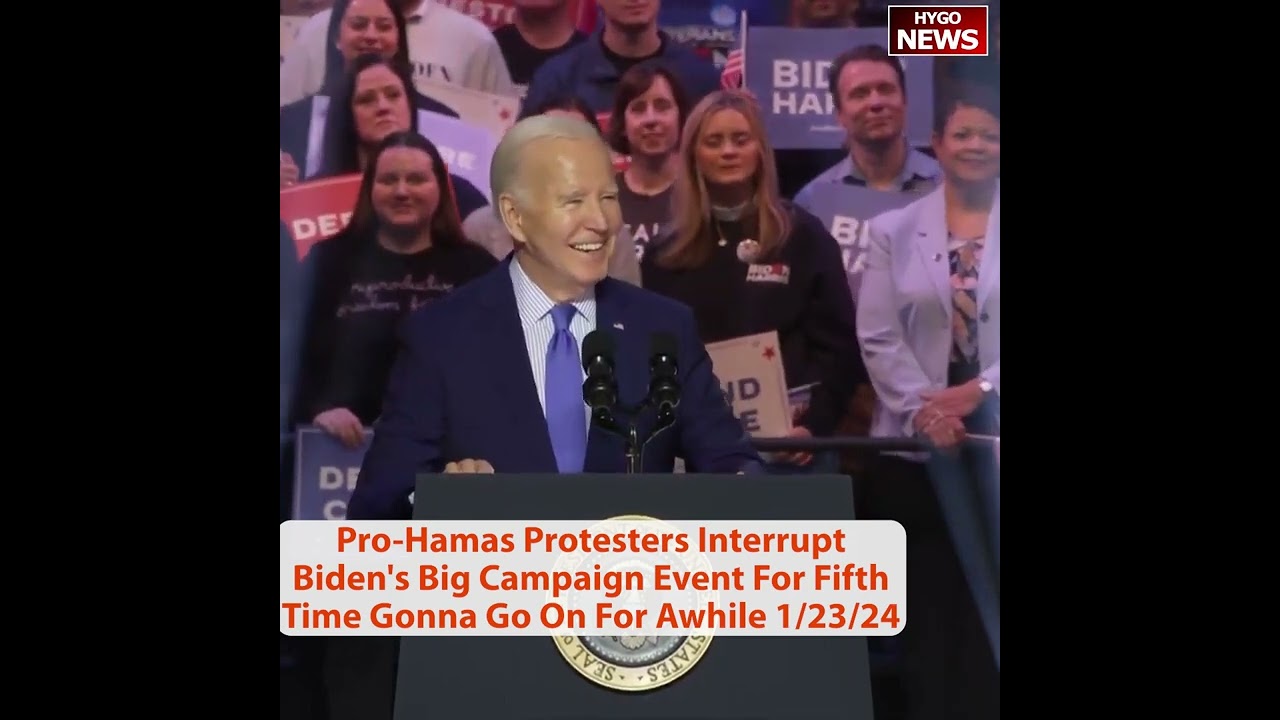 Biden Heavily Slurring: Woman Unless You Wanna Benefit; Secret Service, Hot Mic Interrupted 13 Times