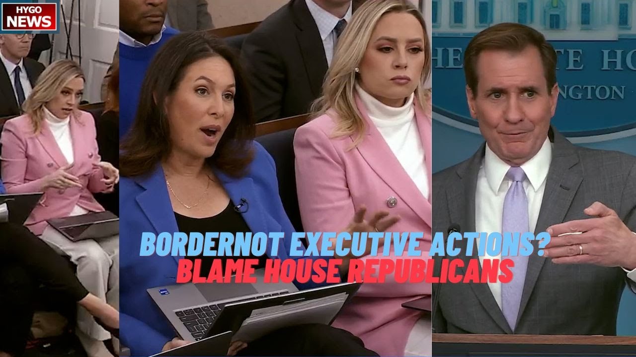 WH wants border deal not using executive actions & blame House Republicans