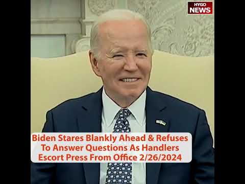 Biden Malfunctions, Repeats Story, Stares Blankly Ahead And Refuses To Answer Questions