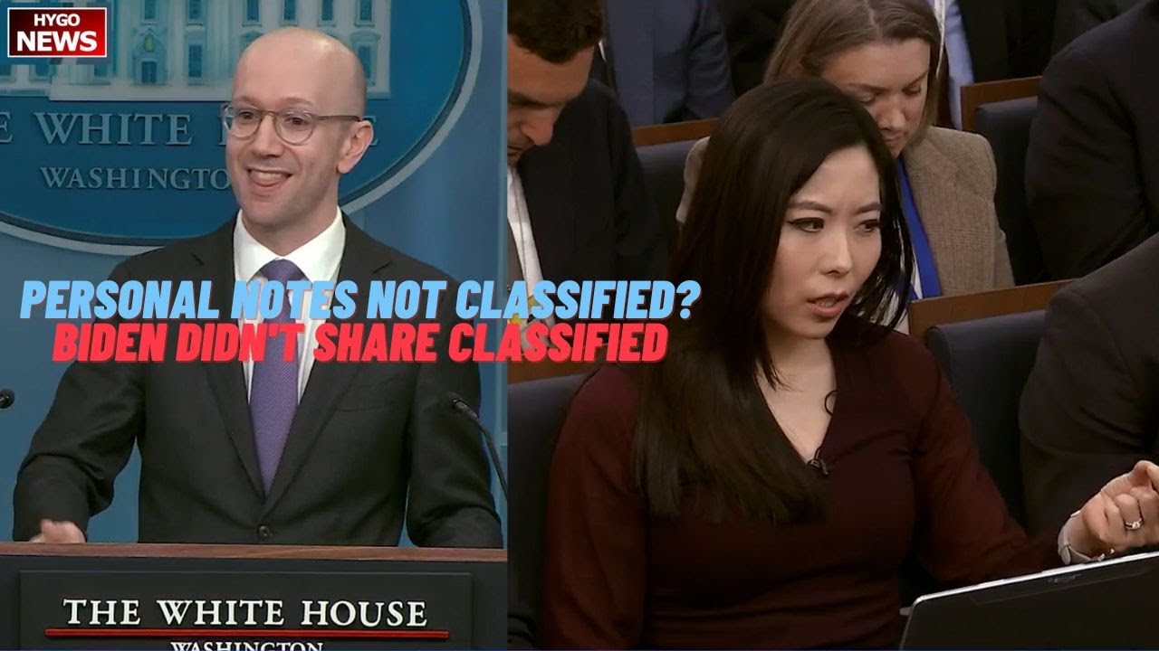 Q: personal notes are not classified? A: Biden Didn’t Share Classified Docs “With Anyone”