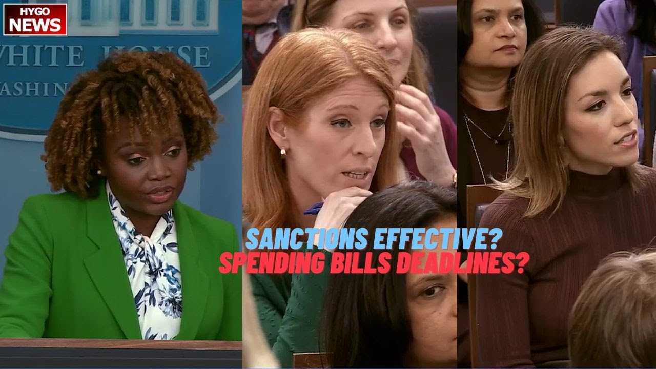 Q: How can you make argument sanctions effective? gov funding & spending bills next week deadlines?