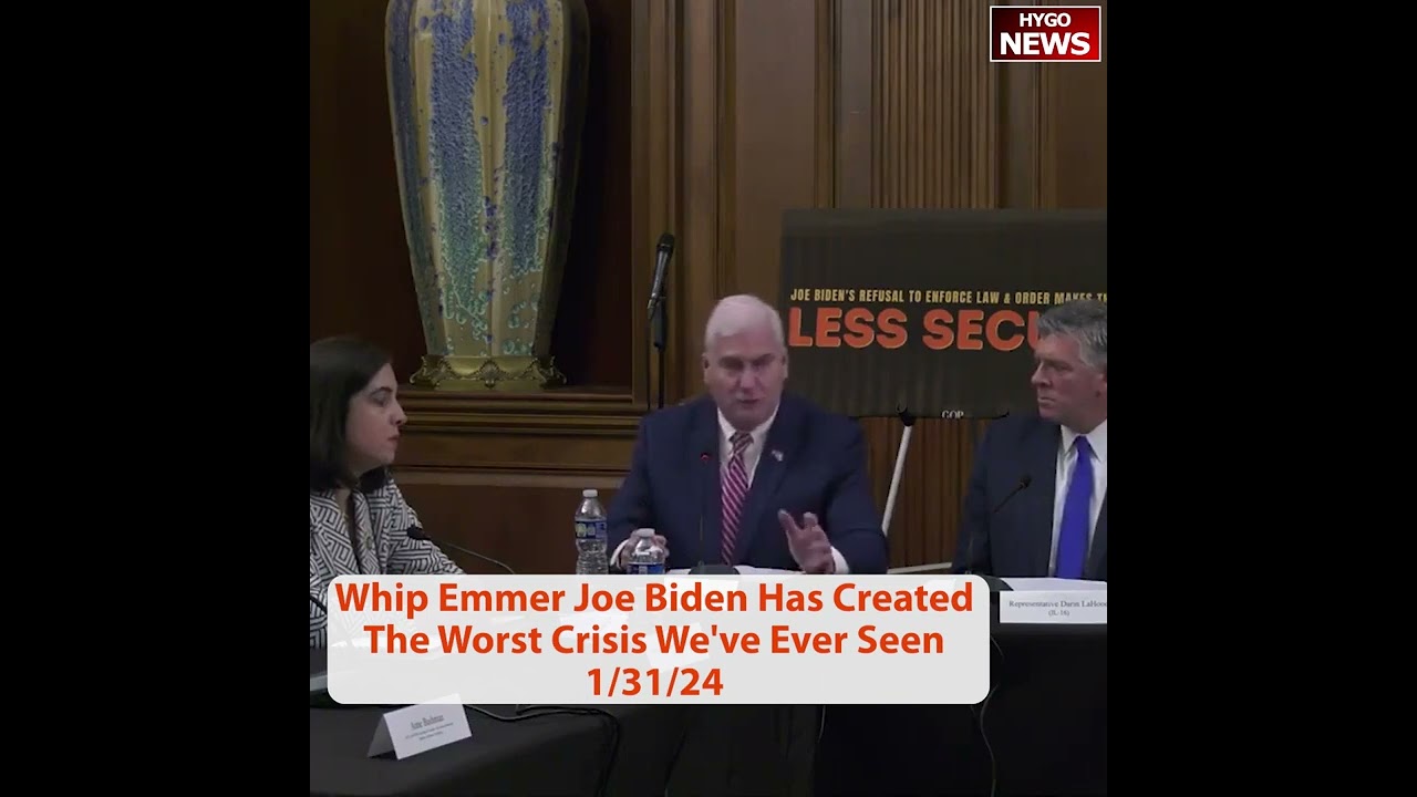 Whip Emmer: Biden Created Worst Crisis Ever Seen, 8.3M illegal crossings, Impeach Sec Mayorkas