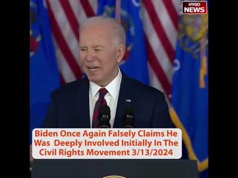 Biden Mumbling Incoherently, Falsely Claims Civil Rights Movement, Wages Rising Faster Than Prices