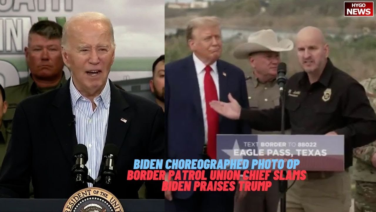 Biden Choreographed Photo Op, Joke Got Overtime; Border Patrol Union Chief Slams Biden Praises Trump