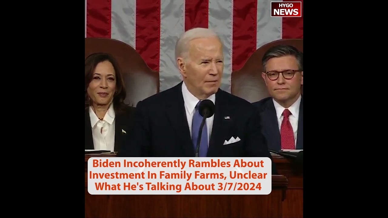 Biden SOTU: Wish I Was Cognitively Impaired; Confused, Gaffes