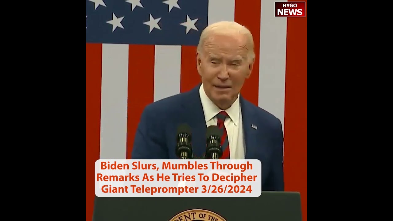 Confused Biden Gets Startled By Kamala, Slurs, Mumbles Through Remarks