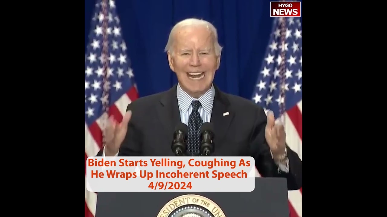 Cognitively Impaired Biden Gets Angry, Yelling, Coughing, Incoherent Speech