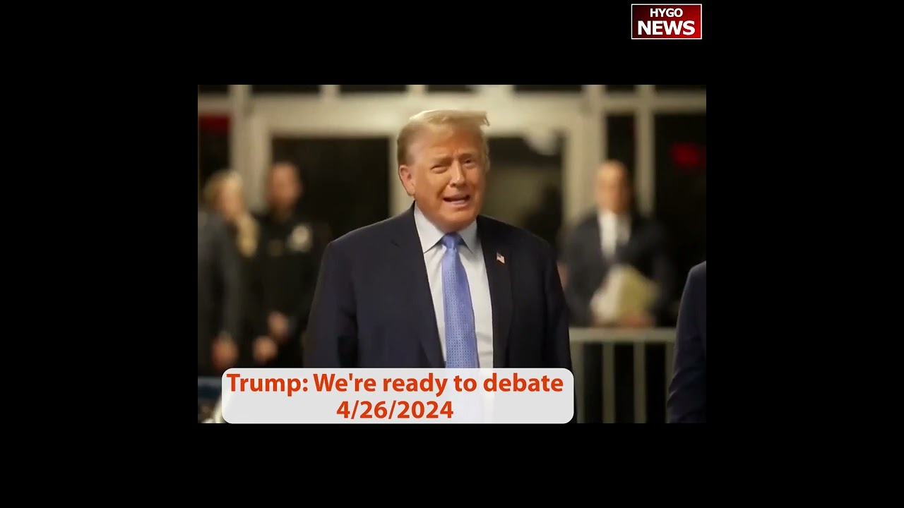 Q: Are you ready to debate Trump now? Biden: shuffles inside; Trump: We’re ready to debate