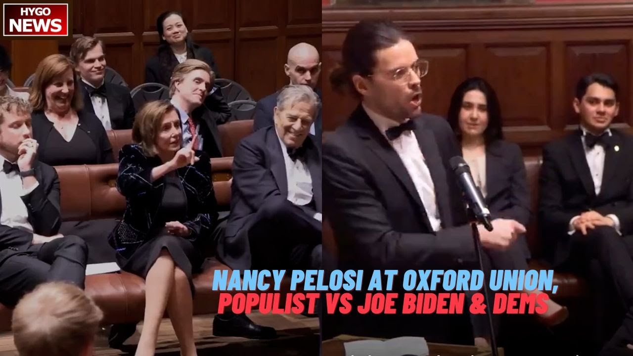 UK’s Winston Marshall & Nancy Pelosi at Oxford Union, Populist Calls Out Joe Biden & Dems