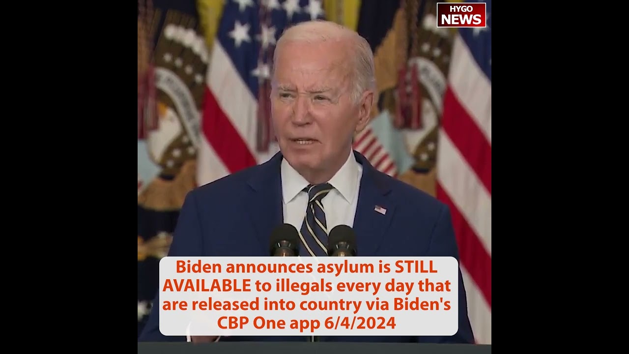 Biden Looks Lost, New Border Executive Order Still Gives Asylum to illegals via Biden’s CBP One app