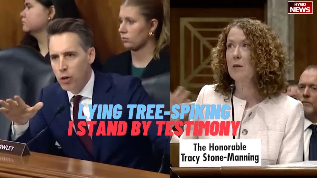 Hawley Confronts Biden Admin BLM Chief for Lying Role in Tree-Spiking; I do stand by that testimony