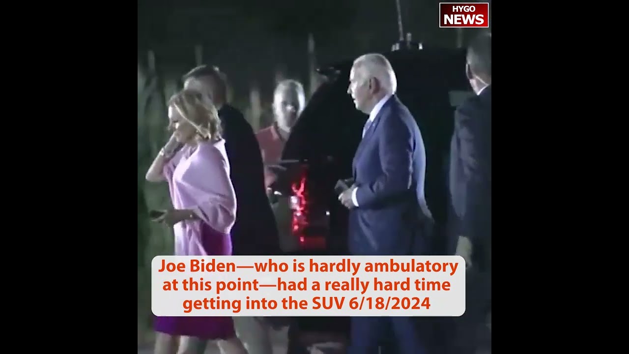 Joe Biden Struggles Getting Into SUV, respite at beach & Camp David until debate