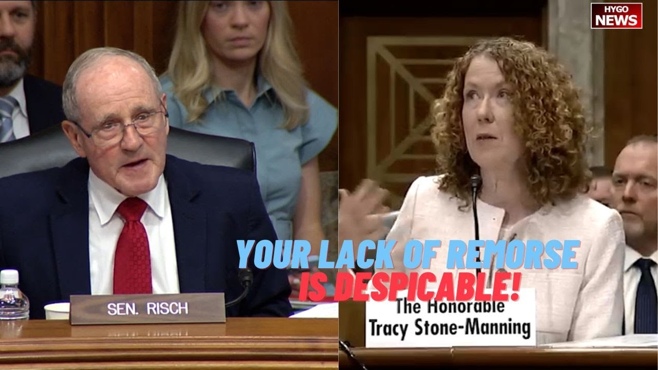 “your lack of remorse is despicable!” Sen. Risch Questions BLM Dir Tracy Stone-Manning Lying