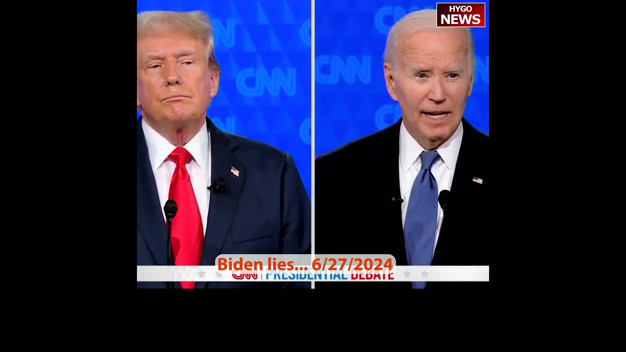 Trump debate Biden: never seen anybody lie like this guy. He lies. I wish he was a great president