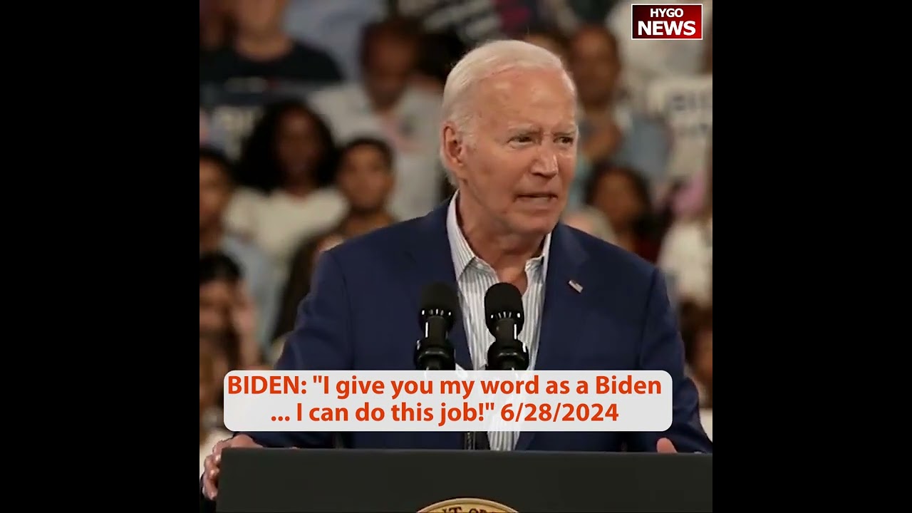 Biden randomly SCREAMING, VIGOR shuffling with vigor! lurches forward WITH VIGOR! lock him up