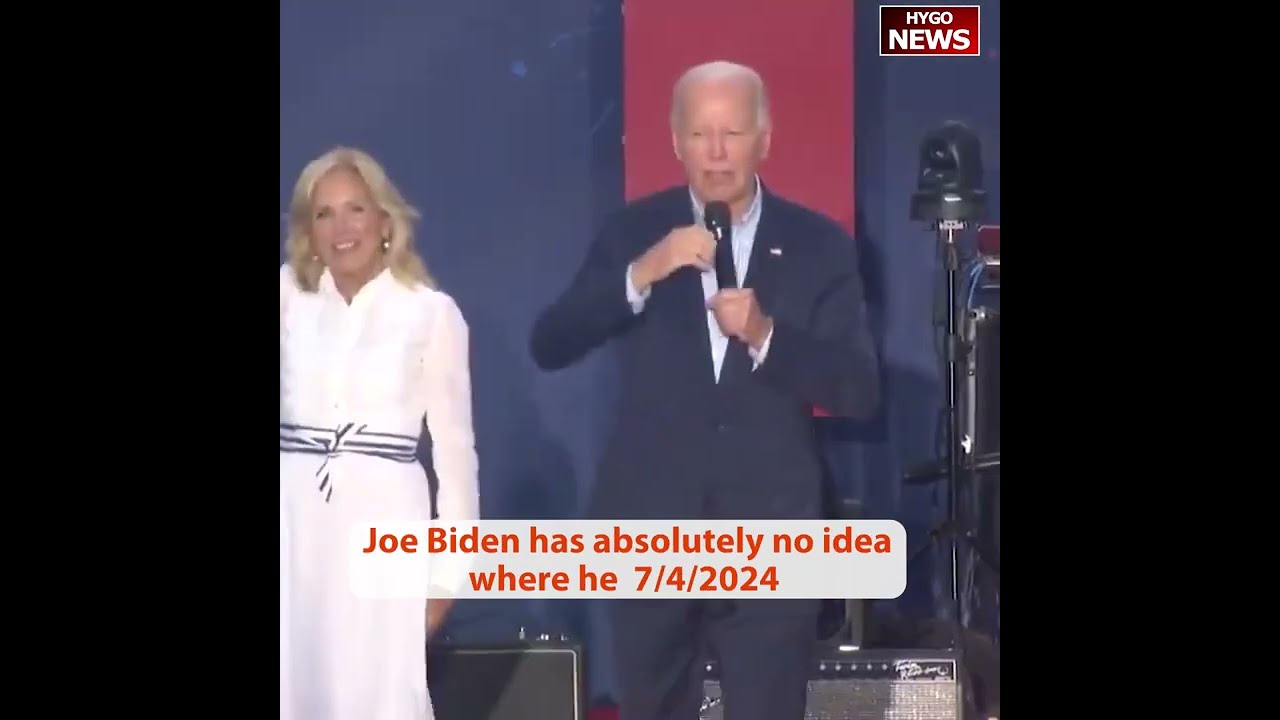 July 4th Ashley Biden good time; Perpetually Confused Joe slurring & rambling not going anywhere