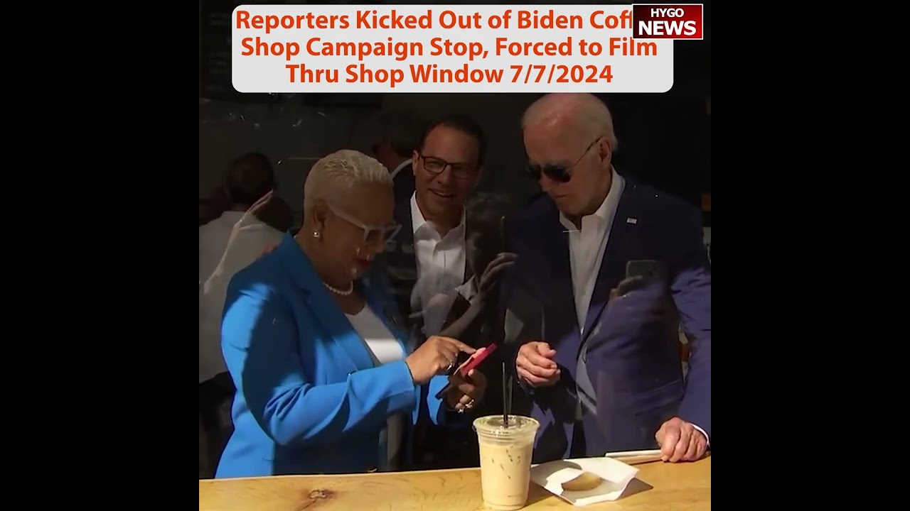 Reporters Kicked Out of Biden Coffee Shop Campaign Stop; Kamala Harris Zones Out on Helicopter