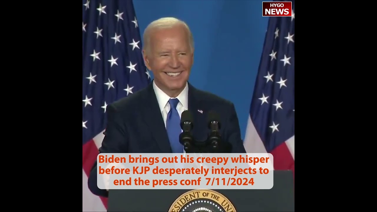 Q: referred VP Harris as “VP Trump” Trump mock you? BIDEN: “Listen to him!” *shuffles off*