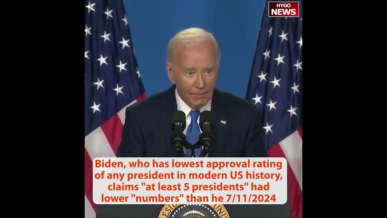 BIDEN: Ladies & gentlemen, President Putin; laughing gaffe, lowest approval rating