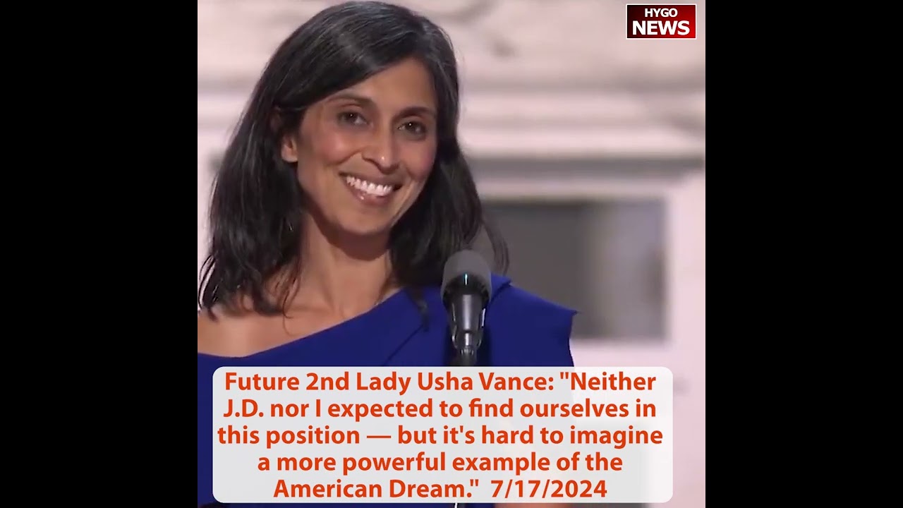 Usha Vance: powerful example of the American Dream