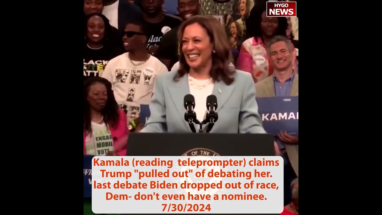 Kamala *BRAGGING* about record on immigration, Awkward just a second