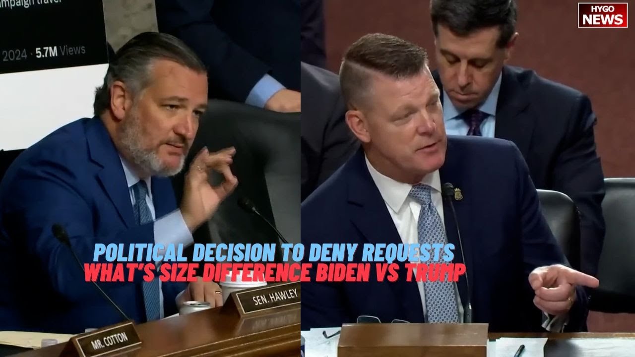 Political decision to deny requests, What’s size difference Biden vs Trump? Cruz GRILLS Secret Serv