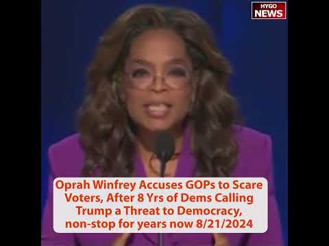 Oprah Winfrey: Republicans to Scare Voters; FLASHBACK Trump on Winfrey Show