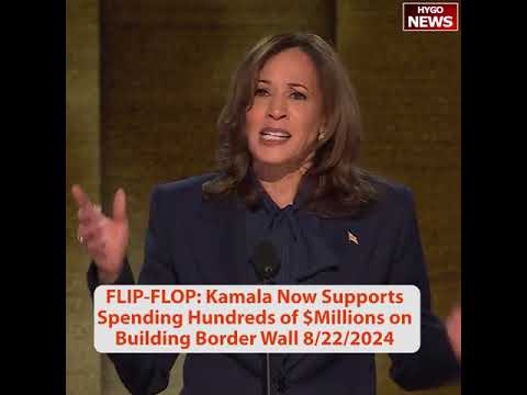 FLIP-FLOP: Kamala Now Supports Building Border Wall; Kamala Wall Auction, Kamala & Dems attack Trump