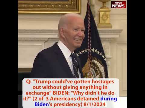 Biden: on hostage daughter, Why didn’t Trump do it? Harris ignores questions read from binder