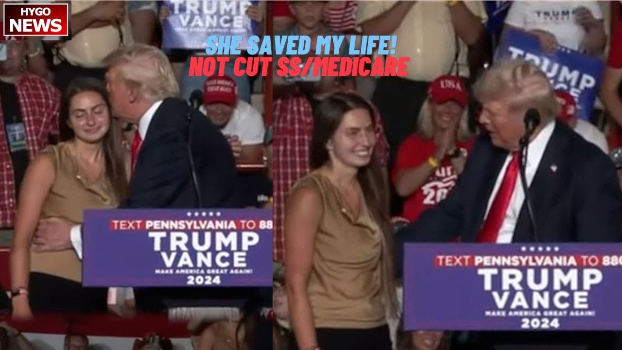 Sequence 01TRUMP: She Saved My Life! my first return to Butler PA, not cut one cent from SS/Medicare