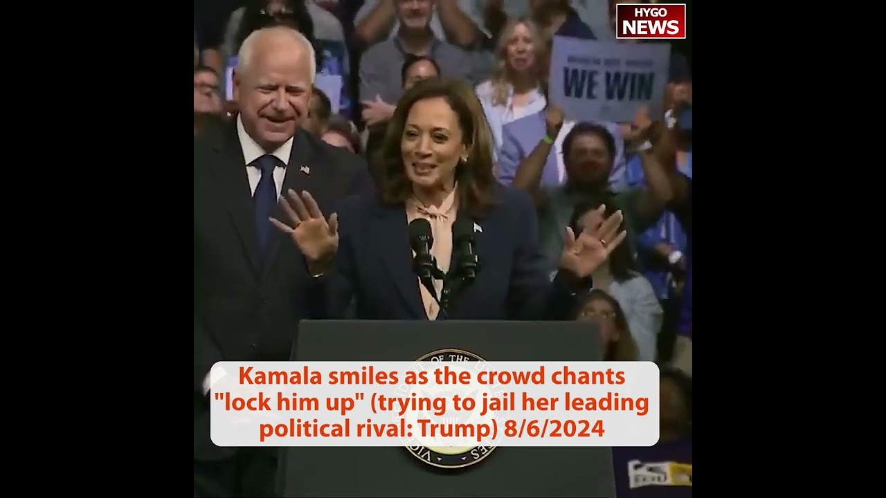 Walz shake his wife’s hands; KAMALA launched campaign: Good evening. Ha ha!