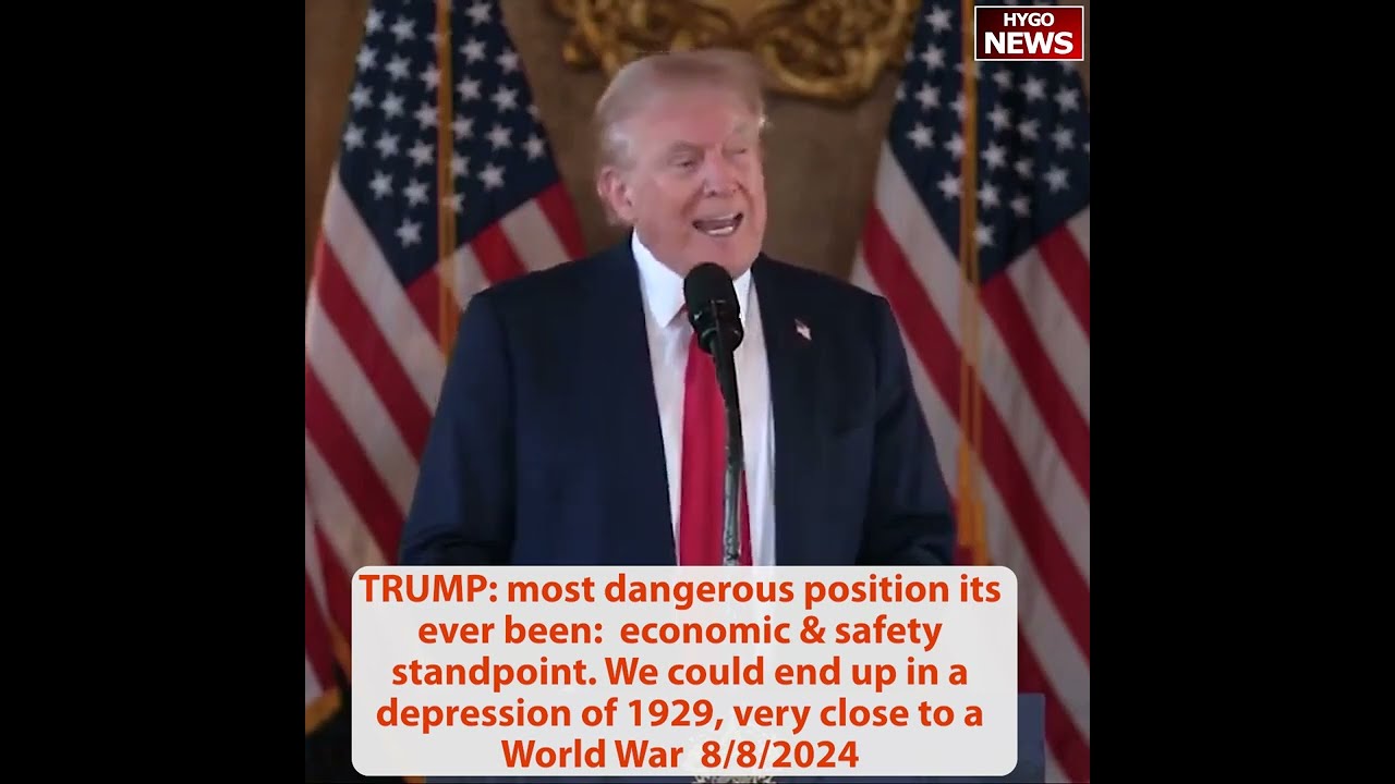 TRUMP: now in most dangerous position, depression & World War. Kamala WORST BORDER CZAR IN HISTORY